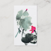 LOTUS | Chinese penseelschilderkunst Visitekaartje (Achterkant)