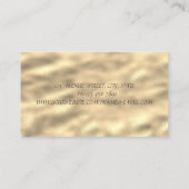 Lotus Confetti Gold Holografische Inkt Visitekaartje (Achterkant)