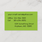 Lotus Contact Card-aanpassen Visitekaartje (Achterkant)