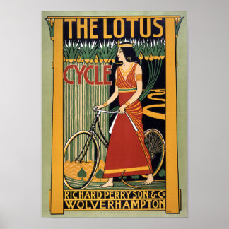 Lotus Cycle, 1896 Poster