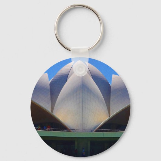lotus delhi-schalen sleutelhanger (Voorkant)