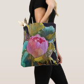 "Lotus Delight" — Canvas tas (Dichtbij)
