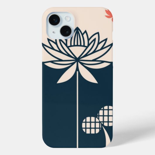 Lotus Design Mindfulness iPhone Case (Achterkant)