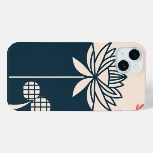 Lotus Design Mindfulness iPhone Case (Achterkant (horizontaal))