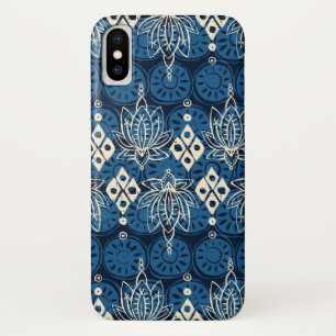 lotus diamond indidigo Case-Mate iPhone case