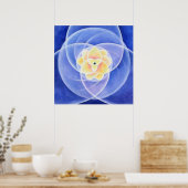 Lotus door Lynda Vugler Poster (Keuken)