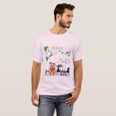 Lotus Draak Geest lichtroze T-shirt (Voorkant volledig)
