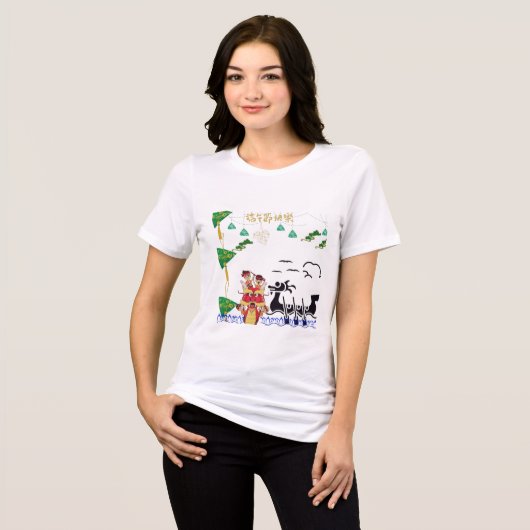 Lotus Draken Spirit wit Tri-Blend Shirt (Voorkant volledig)