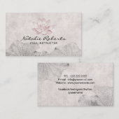  Lotus Drawing Meditation Yoga Instructor Visitekaartje (Voorkant / Achterkant)