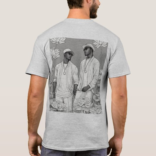 Lotus Dreams: bloeiende jeugd T-shirt (Achterkant)