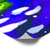 Lotus Drift: reflecties op het water Poster (Hoek)