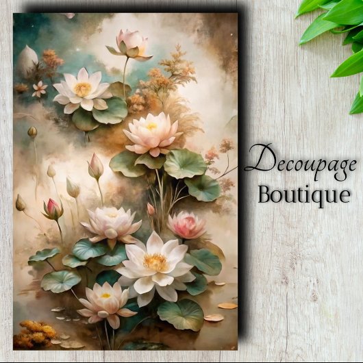 Lotus Dromen Decoupage Tissuepapier