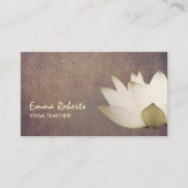  Lotus Elegant Yoga-leraar Visitekaartje (Voorkant)