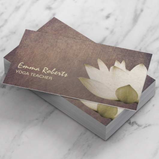  Lotus Elegant Yoga-leraar Visitekaartje