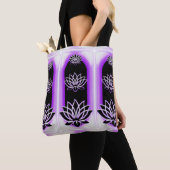 Lotus Emanation Bag White Paars Tote Bag (Dichtbij)