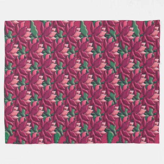 Lotus emote 2 fleece deken (Voorkant (Horizontaal))