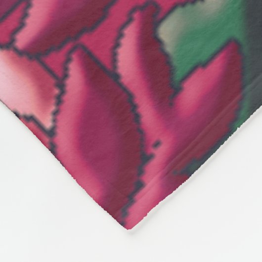 Lotus emote 2 fleece deken (Hoek)