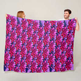 Lotus-emote Miami Nights Fleece Deken