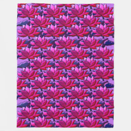 Lotus-emote Miami Nights Fleece Deken