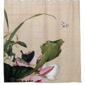 Lotus en Arrowhead Fine Art Douchegordijn (Voorkant)