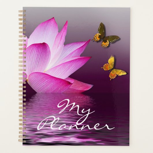 Lotus en Butterflies Planner (Voorkant)