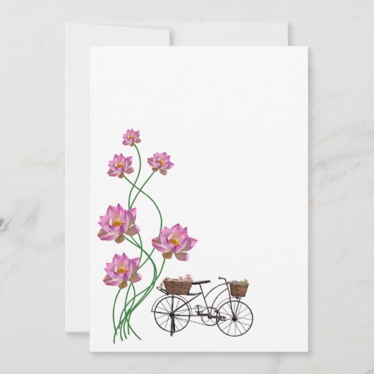 Lotus en cyclus kaart (Voorkant)