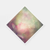 Lotus en Dragonflies Paper Napkin Servet (Hoek)