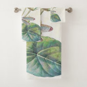 Lotus en dragonfly bad handdoek (Insitu)