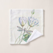Lotus en dragonfly bad handdoek (Wasdoekje)