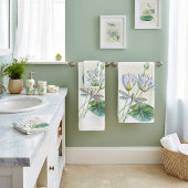 Lotus en dragonfly bad handdoek