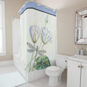 Lotus en dragonfly Douchegordijn (In situ)