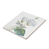 Lotus en dragonfly tegeltje (Zijkant)