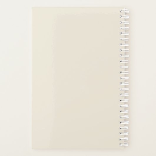 Lotus en libel gepersonaliseerd, jaar op maat planner (Achterkant)