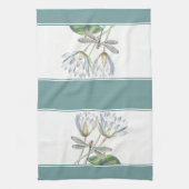 Lotus en libel keukendoek theedoek (Verticaal)