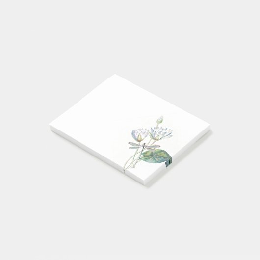 Lotus en libel post-it® notes (Schuin)