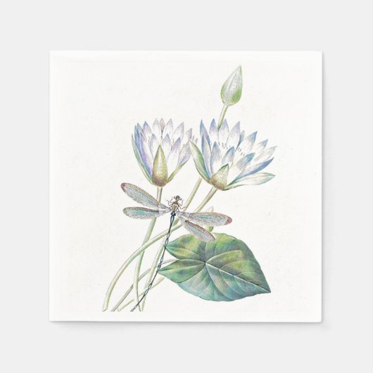 Lotus en libel servet (Voorkant)