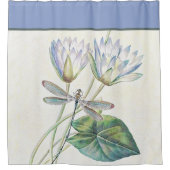 Lotus en libelle douchegordijn (Voorkant)