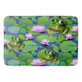 Lotus en Lily Pad Kikkers Badmat (Voorkant)
