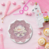 lotus en mandala papieren bordje (Feest)