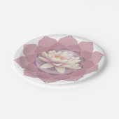 lotus en mandala papieren bordje (Gekanteld)