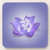 Lotus- en OM-symbool Bier Onderzetter (Voorkant)