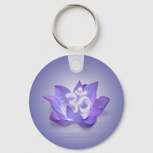 Lotus- en OM-symbool Sleutelhanger (Voorkant)