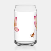 Lotus en sprinkhaan blikvorm glas (Rechts)