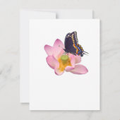 Lotus en vlinder bedankkaart (Achterkant)