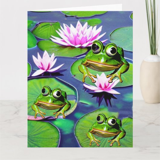 Lotus- en waterleliebladkikkers kaart (Voorkant)