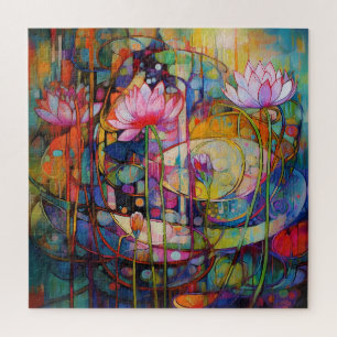 Lotus en Waterlelies Puzzel