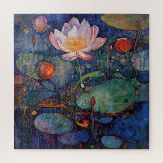 Lotus en Waterlelies Puzzel (Verticaal)