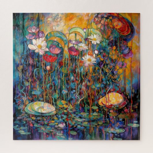 Lotus en Waterlelies Puzzel (Verticaal)