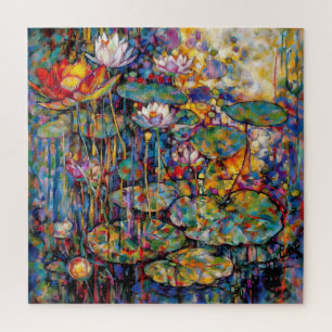Lotus en Waterlelies Puzzel