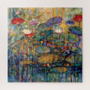 Lotus en Waterlelies Puzzel